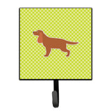 Caroline'S Treasures English Cocker Spaniel Checkerboard Green Leash Or Key Holder Bb3812Sh4, Small, Multicolor