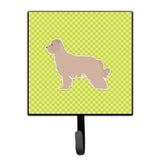 Caroline'S Treasures Pyrenean Shepherd Checkerboard Green Leash Or Key Holder Bb3818Sh4, Small, Multicolor