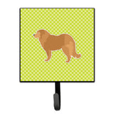 Caroline'S Treasures Caucasian Shepherd Dog Checkerboard Green Leash Or Key Holder Bb3825Sh4, Small, Multicolor