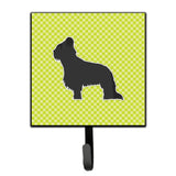 Caroline'S Treasures Briard Checkerboard Green Leash Or Key Holder Bb3826Sh4, Small, Multicolor
