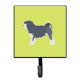 Caroline'S Treasures Lowchen Checkerboard Green Leash Or Key Holder Bb3835Sh4, Small, Multicolor