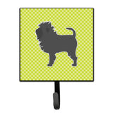 Caroline'S Treasures Affenpinscher Checkerboard Green Leash Or Key Holder Bb3848Sh4, Small, Multicolor