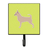Caroline'S Treasures Chihuahua Checkerboard Green Leash Or Key Holder Bb3850Sh4, Small, Multicolor