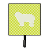 Caroline'S Treasures Komondor Checkerboard Green Leash Or Key Holder Bb3855Sh4, Small, Multicolor