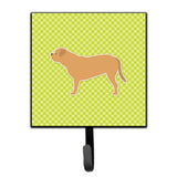Caroline'S Treasures Dogue De Bordeaux Checkerboard Green Leash Or Key Holder Bb3870Sh4, Small, Multicolor