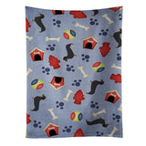 Caroline'S Treasures Bb3882Ktwl Dachshund Dog House Collection Kitchen Towel, 25 X 15, Multicolor