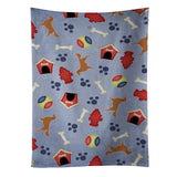 Caroline'S Treasures Bb3904Ktwl Golden Retriever Dog House Kitchen Towel, 25 X 15, Multicolor