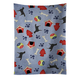 Caroline'S Treasures Bb3908Ktwl Black Labrador Retriever Kitchen Towel, 25 X 15, Multicolor