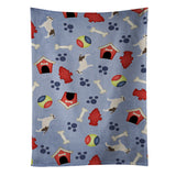 Caroline'S Treasures Bb3978Ktwl Bull Terrier Dog House Collection Kitchen Towel, 25 X 15, Multicolor