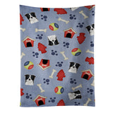 Caroline'S Treasures Bb4020Ktwl Dog House Collection Border Collie Kitchen Towel, 25 X 15, Multicolor
