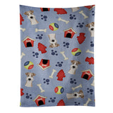 Caroline'S Treasures Bb4026Ktwl Wire Haired Fox Terrier Kitchen Towel, 25 X 15, Multicolor