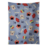 Caroline'S Treasures Bb4031Ktwl Dog House Golden Retriever Kitchen Towel, 25 X 15, Multicolor
