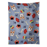 Caroline'S Treasures Bb4033Ktwl Dog House Collection Red Corgi Kitchen Towel, 25 X 15, Multicolor