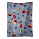 Caroline'S Treasures Bb4086Ktwl Blue Cropped Great Dane Kitchen Towel, 25 X 15, Multicolor