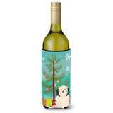 Caroline'S Treasures Bb4144Literk Merry Christmas Tree Lwchen Wine Bottle Beverage Insulator Hugger, 750Ml, Multicolor