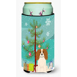 Caroline'S Treasures Merry Christmas Tree Cavalier Spaniel Tall Boy Beverage Insulator Hugger Bb4183Tbc, Multicolor