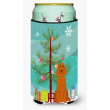 Caroline'S Treasures Merry Christmas Tree Irish Setter Tall Boy Beverage Insulator Hugger Bb4189Tbc, Multicolor