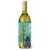 Caroline'S Treasures Bb4217Literk Merry Christmas Tree Cocker Spaniel Black Wine Bottle Beverage Insulator Hugger, 750Ml, Mult