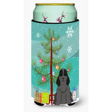 Caroline'S Treasures Merry Christmas Tree Cocker Spaniel Black Tall Boy Beverage Insulator Hugger Bb4217Tbc, Multicolor