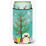Caroline'S Treasures Merry Christmas Tree Pekingnese Cream Tall Boy Beverage Insulator Hugger Bb4231Tbc, Multicolor