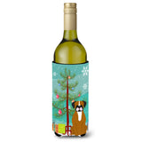 Caroline'S Treasures Bb4241Literk Merry Christmas Tree Flashy Fawn Boxer Wine Bottle Beverage Insulator Hugger, 750Ml, Multico
