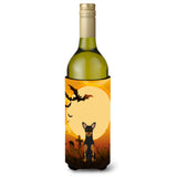 Caroline'S Treasures Bb4294Literk Halloween Manchester Terrier Wine Bottle Beverage Insulator Hugger, 750Ml, Multicolor