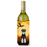 Caroline'S Treasures Bb4299Literk Halloween Standard Schnauzer Salt And Pepper Wine Bottle Beverage Insulator Hugger, 750Ml, M
