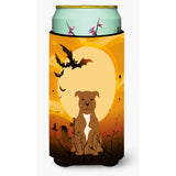 Caroline'S Treasures Halloween Staffordshire Bull Terrier Brown Tall Boy Beverage Insulator Hugger Bb4313Tbc, Multicolor