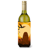 Caroline'S Treasures Bb4316Literk Halloween Caucasian Shepherd Dog Wine Bottle Beverage Insulator Hugger, 750Ml, Multicolor