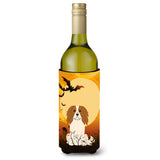 Caroline'S Treasures Bb4324Literk Halloween Cavalier Spaniel Wine Bottle Beverage Insulator Hugger, 750Ml, Multicolor