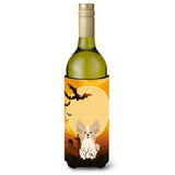 Caroline'S Treasures Bb4343Literk Halloween Papillon Sable White Wine Bottle Beverage Insulator Hugger, 750Ml, Multicolor
