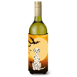 Caroline'S Treasures Bb4363Literk Halloween Dalmatian Wine Bottle Beverage Insulator Hugger, 750Ml, Multicolor