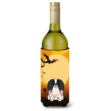 Caroline'S Treasures Bb4371Literk Halloween Pekingese Black White Wine Bottle Beverage Insulator Hugger, 750Ml, Multicolor