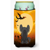 Caroline'S Treasures Halloween Chinese Crested Black Tall Boy Beverage Insulator Hugger Bb4378Tbc, Multicolor