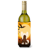 Caroline'S Treasures Bb4379Literk Halloween Chinese Crested Cream Wine Bottle Beverage Insulator Hugger, 750Ml, Multicolor
