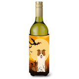 Caroline'S Treasures Bb4385Literk Halloween Border Collie Red White Wine Bottle Beverage Insulator Hugger, 750Ml, Multicolor