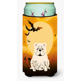 Caroline'S Treasures Halloween English Bulldog White Tall Boy Beverage Insulator Hugger Bb4389Tbc, Multicolor