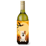 Caroline'S Treasures Bb4391Literk Halloween English Bulldog Fawn White Wine Bottle Beverage Insulator Hugger, 750Ml, Multicolo