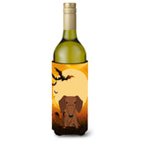 Caroline'S Treasures Bb4396Literk Halloween Dachshund Red Brown Wine Bottle Beverage Insulator Hugger, 750Ml, Multicolor