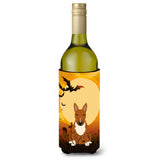 Caroline'S Treasures Bb4400Literk Halloween Bull Terrier Red Wine Bottle Beverage Insulator Hugger, 750Ml, Multicolor
