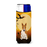 Caroline'S Treasures Bb4401Muk Halloween Bull Terrier Red White Michelob Ultra Hugger For Slim Cans, Multicolor