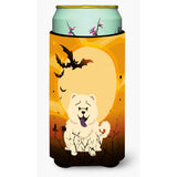 Caroline'S Treasures Halloween Chow White Tall Boy Beverage Insulator Hugger Bb4406Tbc, Multicolor