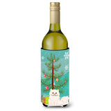Caroline'S Treasures Persian Cat Merry Christmas Tree Wine Bottle Beverage Insulator Hugger, 750 Ml, Multicolor