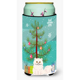 Caroline'S Treasures Persian Cat Merry Christmas Tree Tall Boy Beverage Insulator Hugger, Multicolor