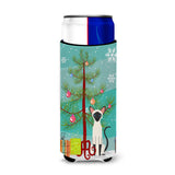 Caroline'S Treasures Siamese Cat Merry Christmas Tree Michelob Ultra Hugger For Slim Cans, Slim Can, Multicolor