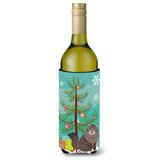 Caroline'S Treasures Siberian Cat Merry Christmas Tree Wine Bottle Beverage Insulator Hugger, 750 Ml, Multicolor