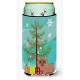 Caroline'S Treasures Tonkinese Cat Merry Christmas Tree Tall Boy Beverage Insulator Hugger, Multicolor
