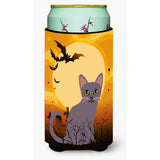Caroline'S Treasures Halloween Korat Cat Tall Boy Beverage Insulator Hugger, Multicolor