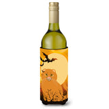 Caroline'S Treasures Halloween Scottish Fold Cat Wine Bottle Beverage Insulator Hugger, 750 Ml, Multicolor