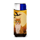 Caroline'S Treasures Halloween Ural Rex Cat Michelob Ultra Hugger For Slim Cans, Slim Can, Multicolor